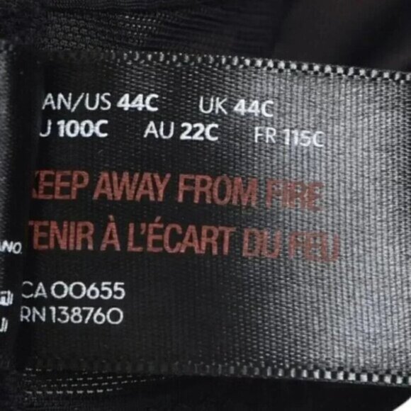 Ashley Graham Demi Cup Diva Bra Lace Sheer Sexy Size 44C - Picture 9 of 9